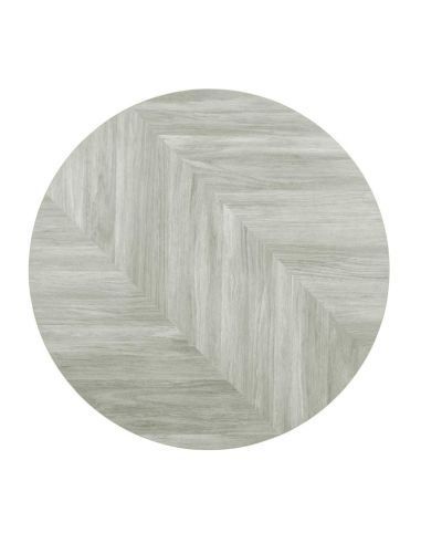 Plateau de table rond pré-percé Bolero Chevron 600mm