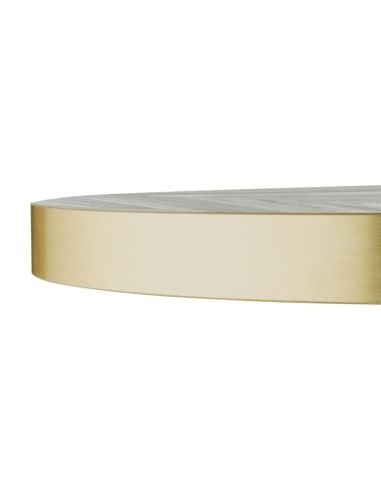 Plateau de table rond pré-percé Bolero Chevron 600mm