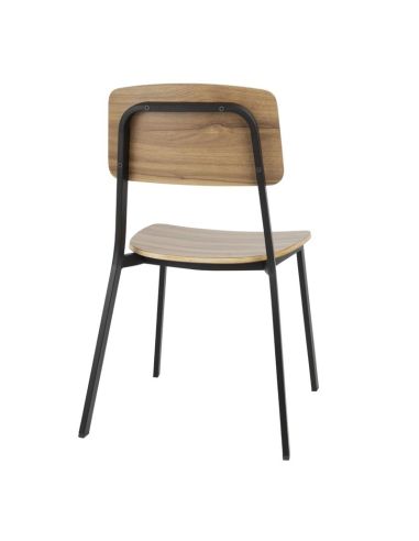 Chaises d'intérieur en bois Bolero Beaufort (lot de 2)