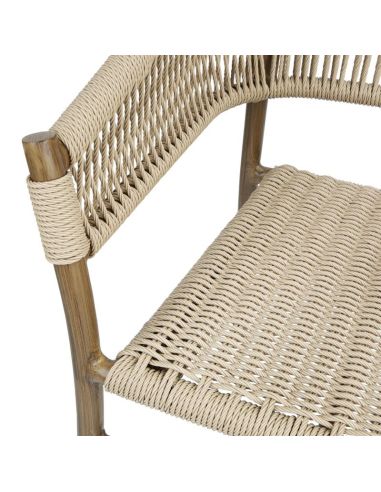 Fauteuils en corde naturelle tressée Bolero Florence (lot de 2)