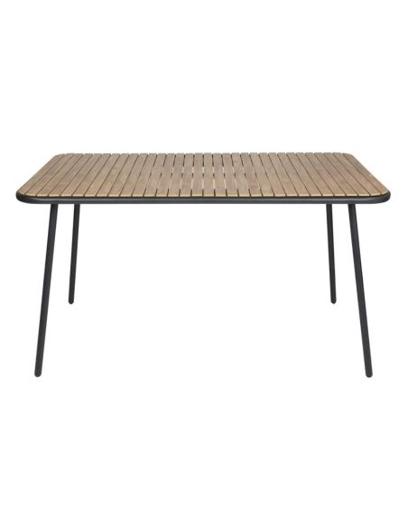 Table rectangulaire effet bois Bolero Santorini 1400mm