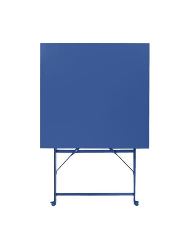 Table de terrasse carrée Bolero Perth bleu marine foncé