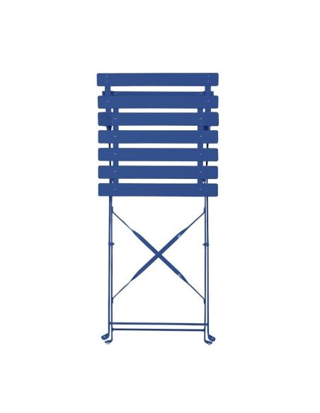 Chaises de terrasse pliantes Bolero Perth bleu marine foncé (lot de 2)