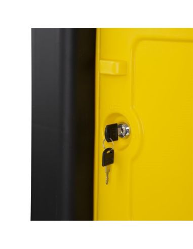 Chariot de nettoyage avec armoire verrouillable Jantex noir