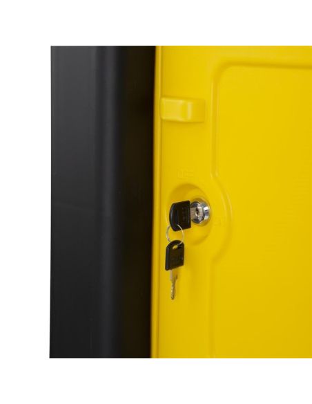Chariot de nettoyage avec armoire verrouillable Jantex noir