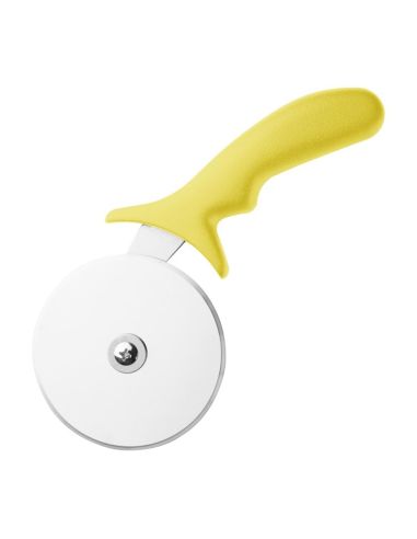 Roulette à pizza Hygiplas jaune 102 mm