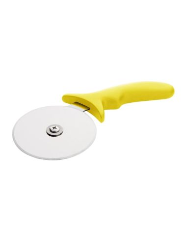 Roulette à pizza Hygiplas jaune 102 mm