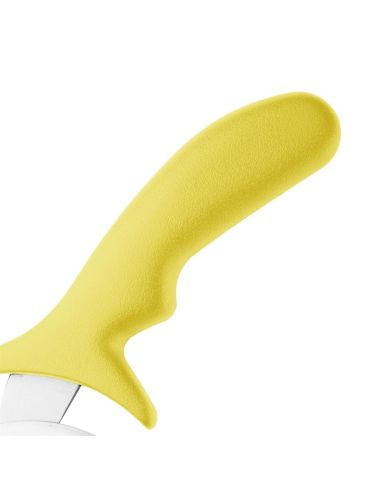 Roulette à pizza Hygiplas jaune 102 mm