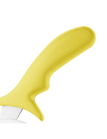 Roulette à pizza Hygiplas jaune 102 mm