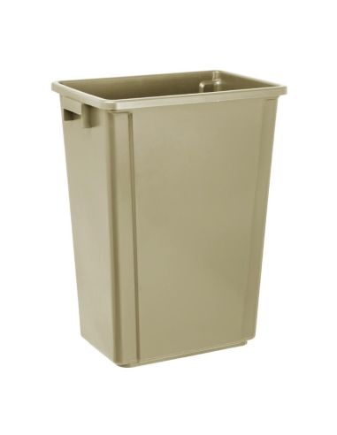 Poubelle Jantex Slim beige 60L