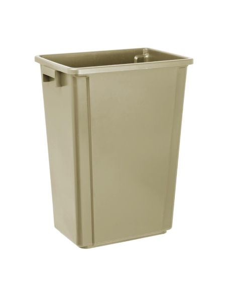 Poubelle Jantex Slim beige 60L