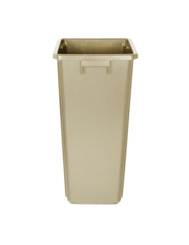 Poubelle Jantex Slim beige 60L