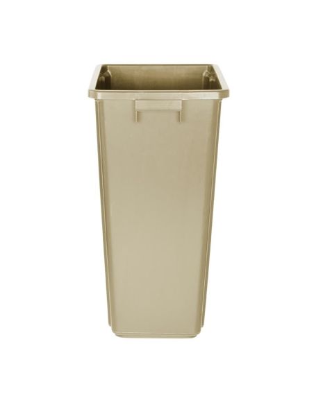 Poubelle Jantex Slim beige 60L