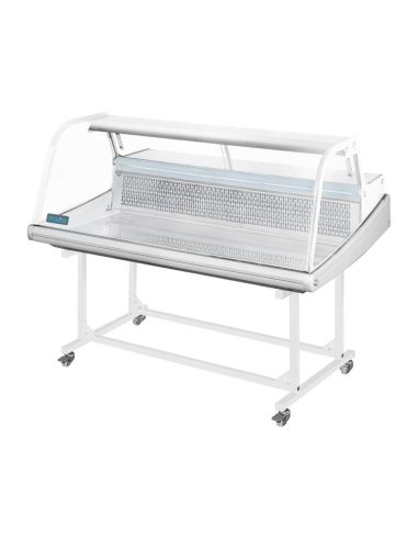 Vitrine réfrigérée de comptoir à poisson Polar Série G 255L