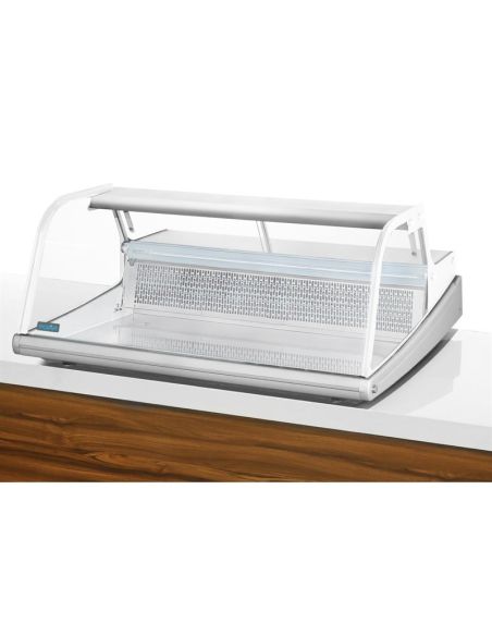 Vitrine réfrigérée de comptoir à poisson Polar Série G 255L