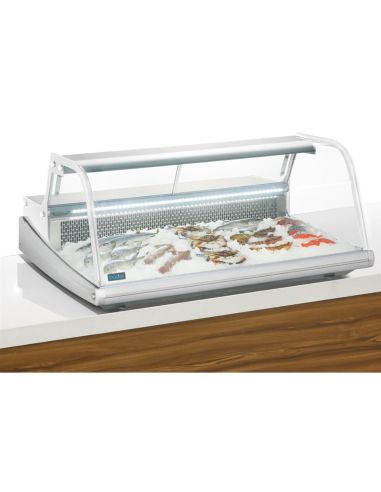 Vitrine réfrigérée de comptoir à poisson Polar Série G 255L