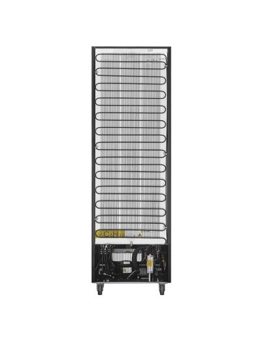Vitrine réfrigérée positive avec caisson lumineux Polar Série G 218L noire