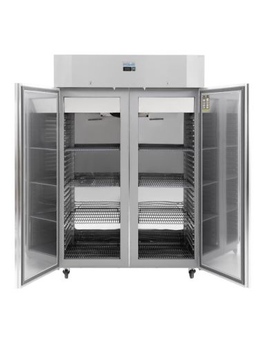 Armoire réfrigérée négative deux portes économe en énergie Polar Série U 1 400L
