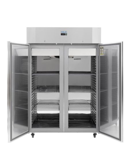 Armoire réfrigérée négative deux portes économe en énergie Polar Série U 1 400L
