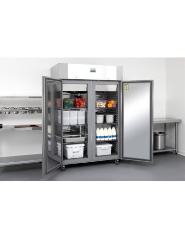 Armoire réfrigérée positive deux portes économe en énergie Polar Série U 1 400L