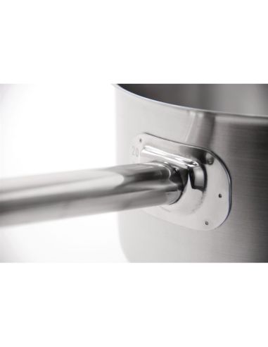 Casserole en inox avec couvercle Vogue 5L