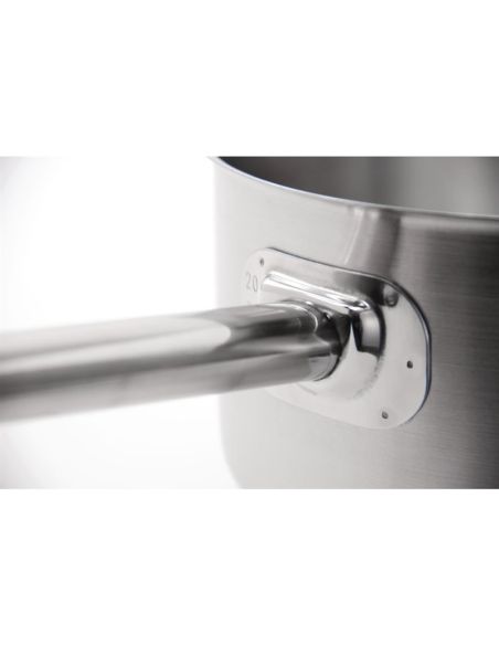 Casserole en inox avec couvercle Vogue 5L