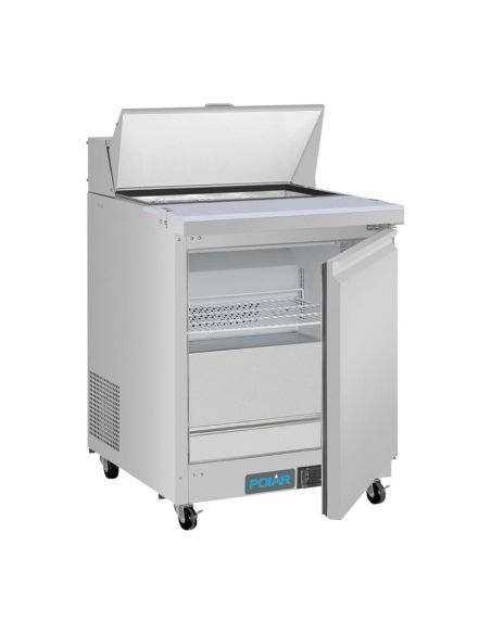 Comptoir de préparation réfrigéré positif 1 porte Polar Série U 154L