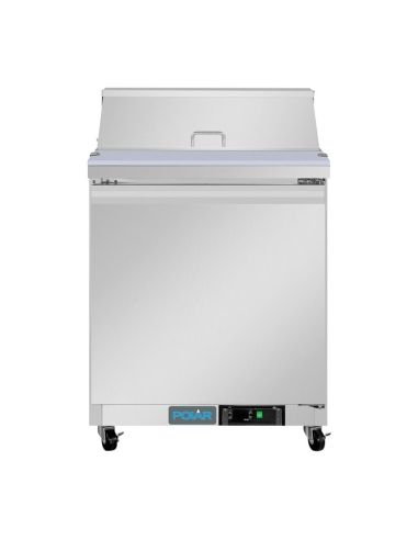 Comptoir de préparation réfrigéré positif 1 porte Polar Série U 154L