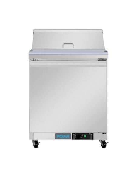 Comptoir de préparation réfrigéré positif 1 porte Polar Série U 154L