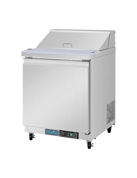 Comptoir de préparation réfrigéré positif 1 porte Polar Série U 154L