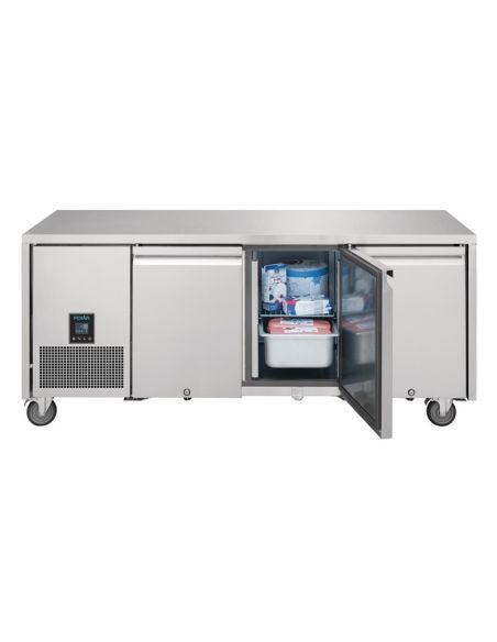 Table réfrigérée négative 3 portes Polar Serie U Premium 420L