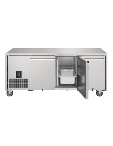 Table réfrigérée négative 3 portes Polar Serie U Premium 420L