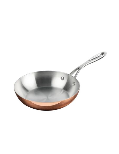 Batterie de cuisine en cuivre triple parois 3 pièces Vogue Cook Like A Pro