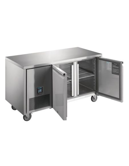 Table réfrigérée positive 2 portes Polar Serie U Premium 267L