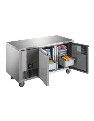 Table réfrigérée positive 2 portes Polar Serie U Premium 267L