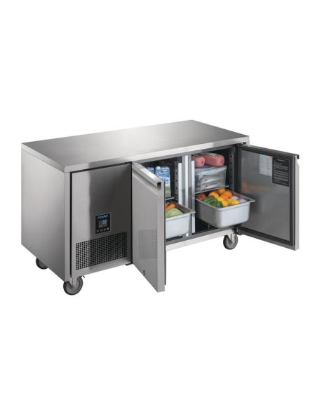 Table réfrigérée positive 2 portes Polar Serie U Premium 267L
