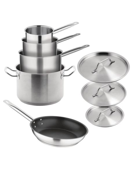 Batterie de cuisine induction en inox 5 pièces Vogue Cook Like A Pro