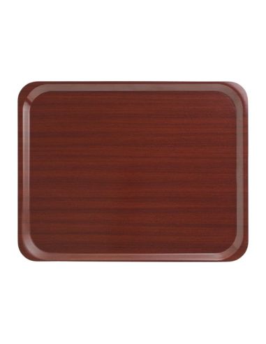 Plateau stratifié lisse Capri Cambro acajou 460mm