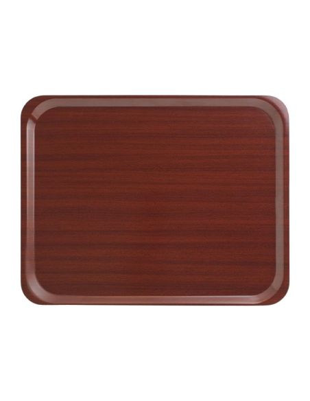 Plateau stratifié lisse Capri Cambro acajou 460mm