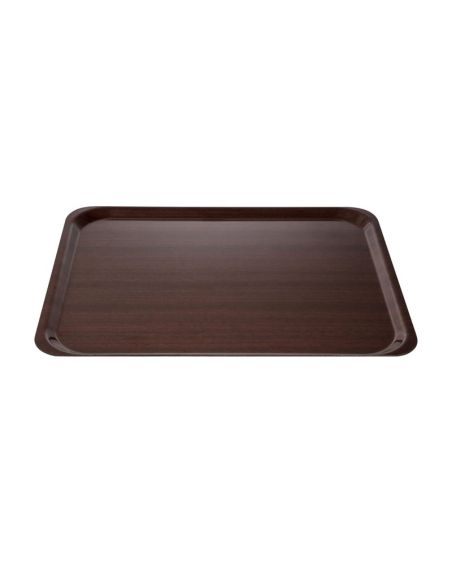 Plateau stratifié lisse Capri Cambro acajou 460mm