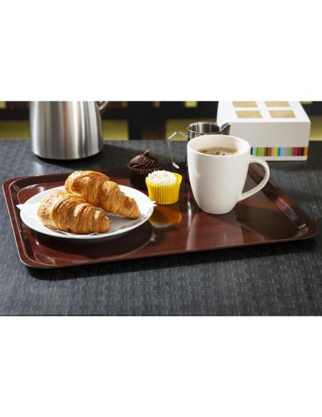 Plateau stratifié lisse Capri Cambro acajou 460mm