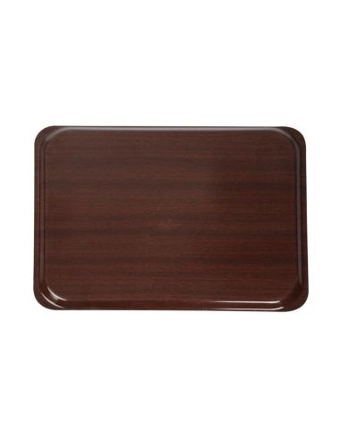 Plateau stratifié lisse Capri Cambro acajou 460mm