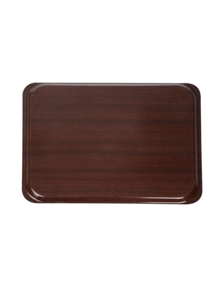 Plateau stratifié lisse Capri Cambro acajou 460mm