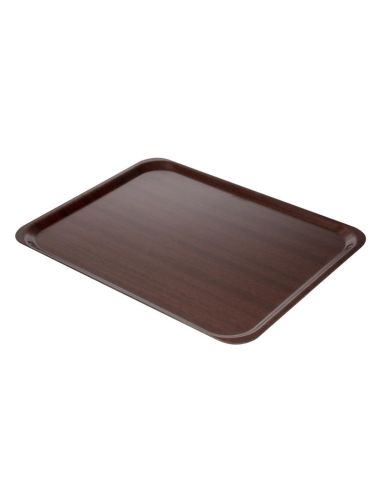 Plateau stratifié lisse Capri Cambro acajou 460mm