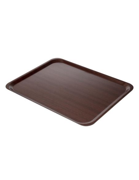 Plateau stratifié lisse Capri Cambro acajou 460mm