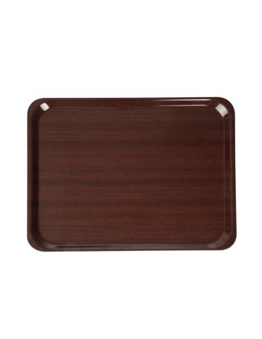 Plateau stratifié lisse Capri Cambro acajou 460mm