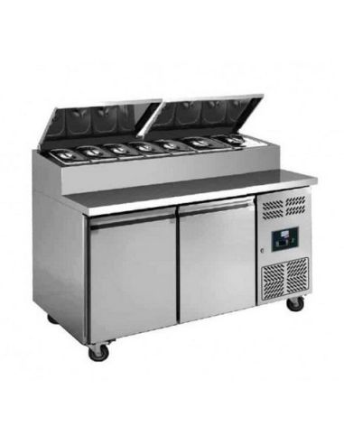 Saladette réfrigérée à capot - 2 portes EN 60x40 | L2G