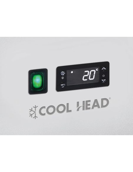 Saladette réfrigérée avec pare-haleine - 2 portes GN 1/1 | COOLHEAD