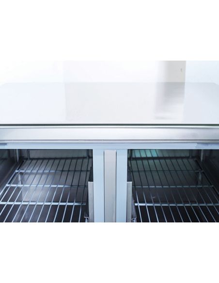 Saladette réfrigérée avec pare-haleine - 2 portes GN 1/1 | COOLHEAD