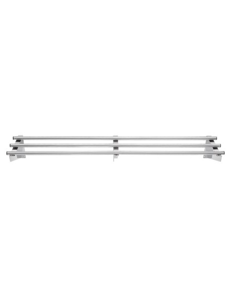 Etagère murale tubulaire Vogue acier inoxydable Profondeur 300 mm - 1